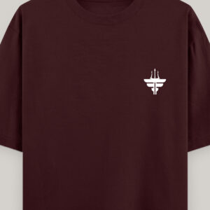 Fyuno Essential Maroon Oversized T-Shirt