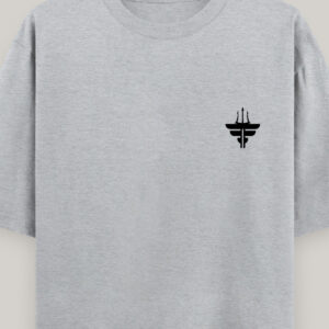Fyuno Essential Grey Melange Oversized T-Shirt