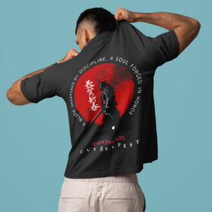 Quiet Minds Cut Deepest, Samurai Discipline Oversized T-Shirt