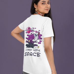 I Need More Space, Astronaut Graphic Oversized T-Shirt