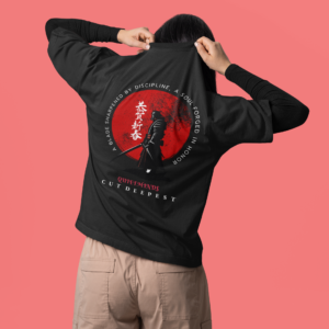 Quiet Minds Cut Deepest, Samurai Discipline Oversized T-Shirt
